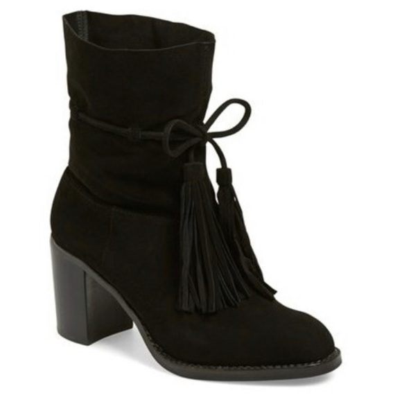 Jeffrey Campbell-La Forge -Black Tassel boots - Picture 1 of 9